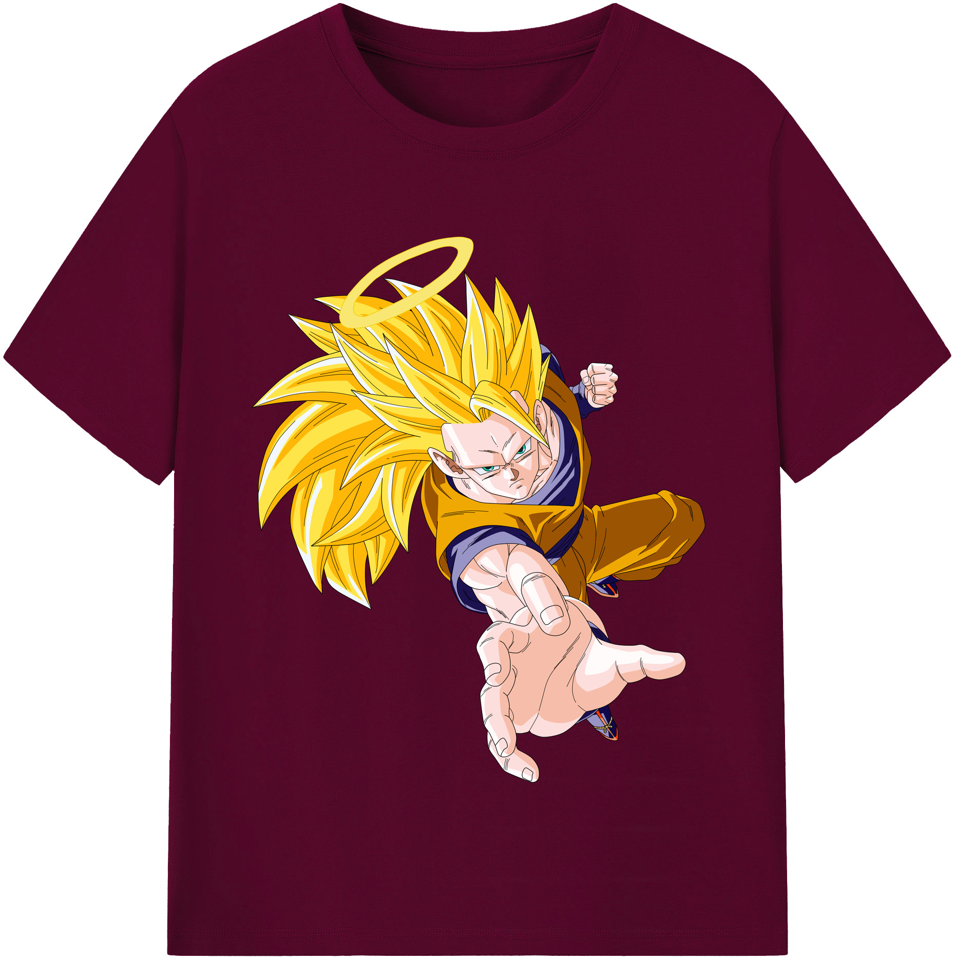 （画像用） ドラゴンボール 孫悟空（そん ごくう）Son Goku カカロット DRAGON BALL Kakarotto レディースカジュアルプリントTシャツ（綿100％）